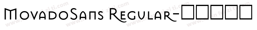 MovadoSans Regular字体转换